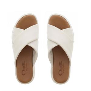 Carl Scarpa Soria Cream Cross-Over Flatform Sandals
